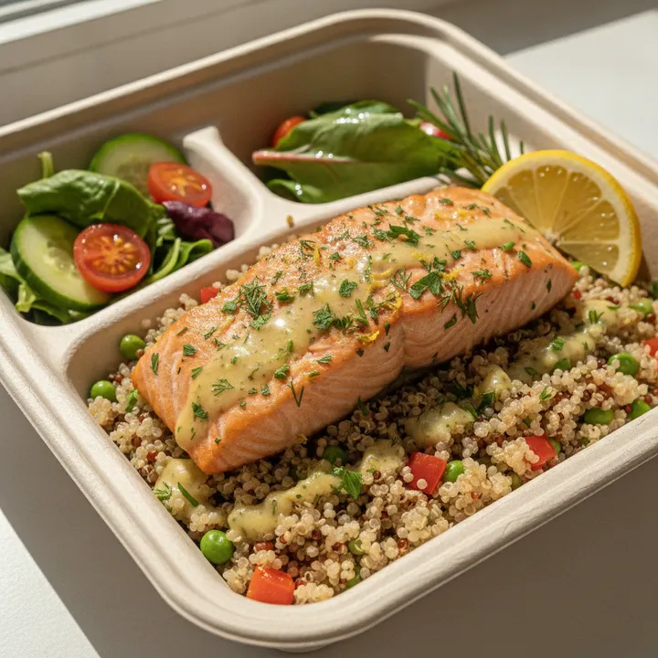Lemon-Herb Salmon & Quinoa